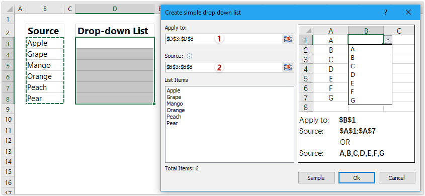 remove drop down box in excel for mac