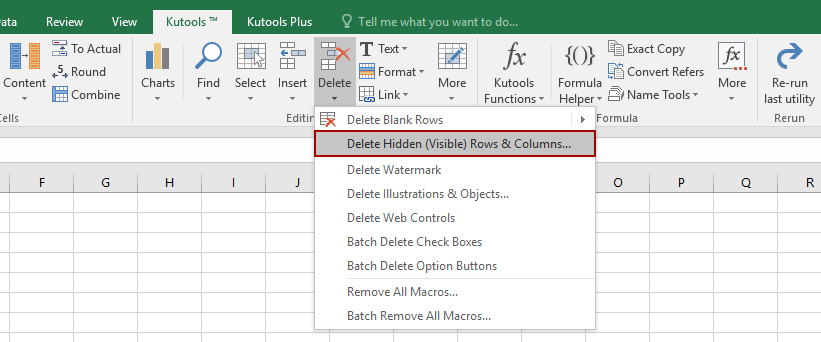 How To Delete Hidden Columns In Excel