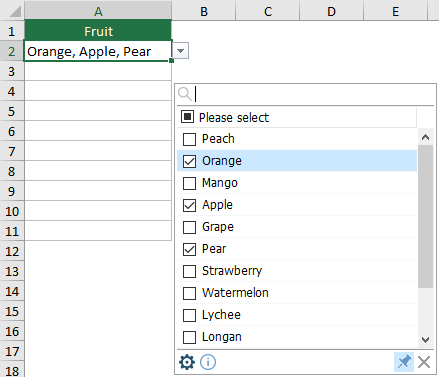 Как создать раскрывающийся список в Excel