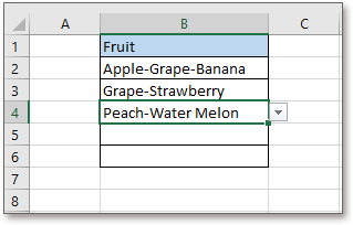 Quickly select multiple items from drop-down lists in Excel