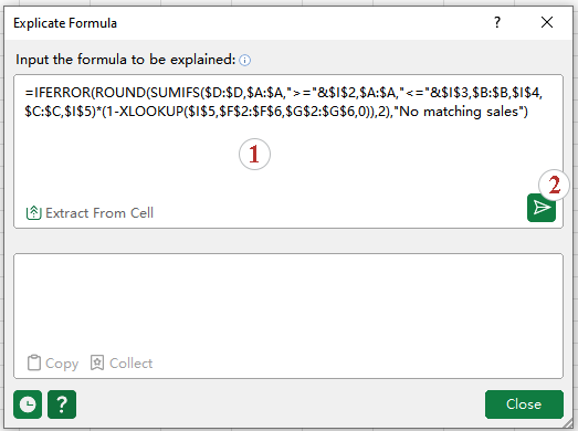 Add the formula you want to explain