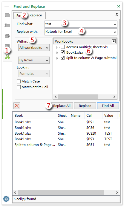 Easily Find And Replace In Multiple Worksheets And Workbooks