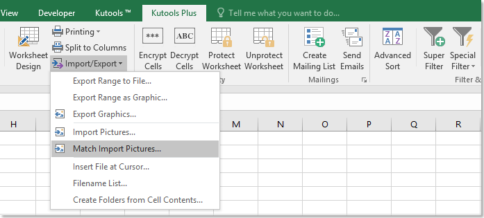 Quickly insert multiple pictures into cells based on cell value in Excel
