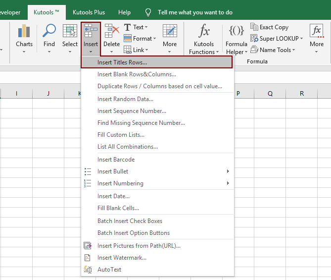 insert rows in excel 2013