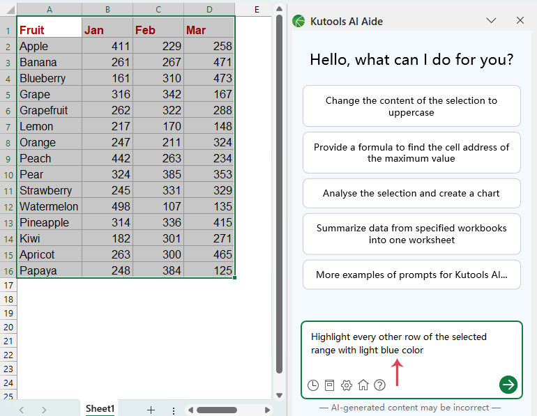 type the question in teh chat box