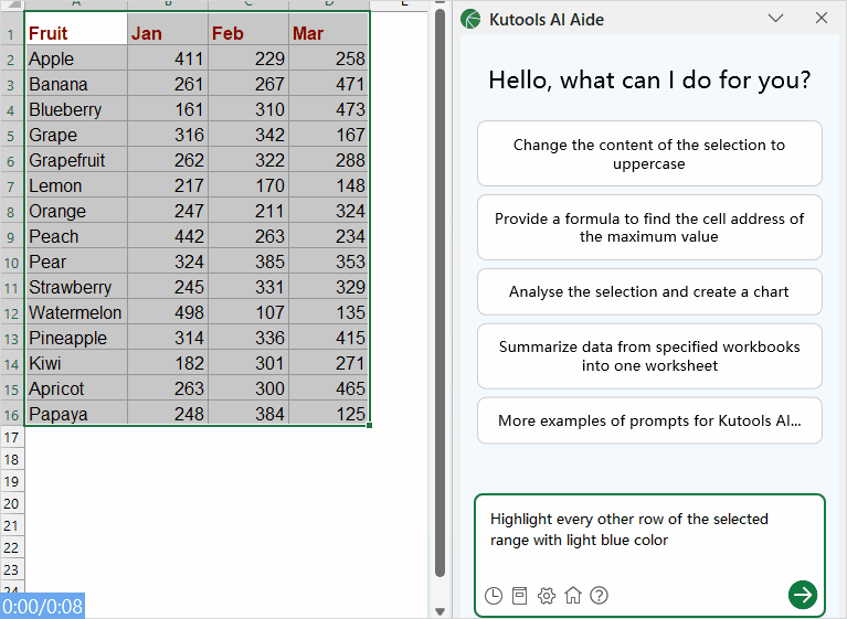 click the Execute button to proceed