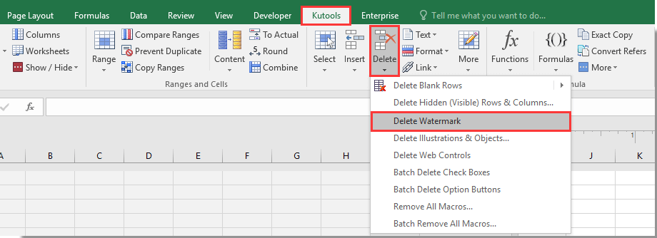 where is kutools in excel