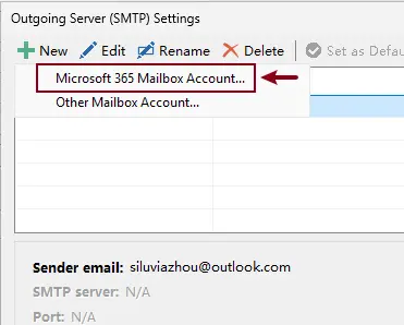 Send Emails Microsoft Account Authentication