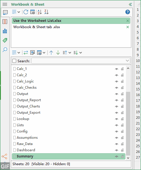 Use quick icons for visibility and protection