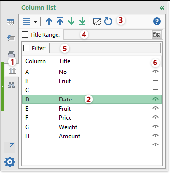 shot navigation column list 1