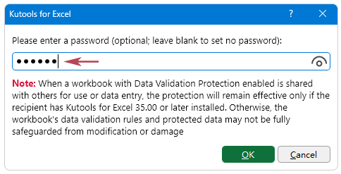 Enter a password or leave it blank