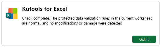 Check the verification result when no issues are detected