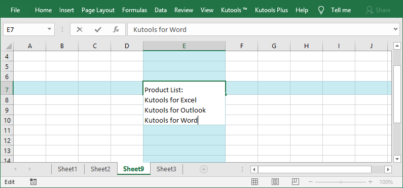 Easily Reading Viewing A Large Number Of Rows And Columns In Excel 8899