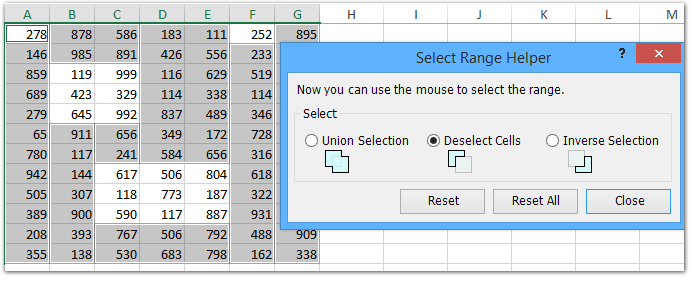 Quickly Select Deselect And Reverse Multiple Ranges In Excel Hot Sex Picture 7381