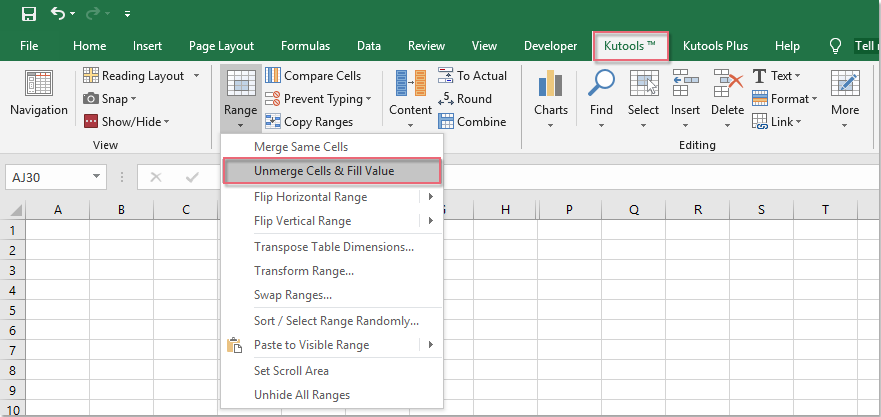 Quickly Unmerge Cells And Fill Down Values In Excel 6436