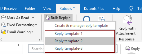 Easily mass reply to multiple received emails at once in Outlook
