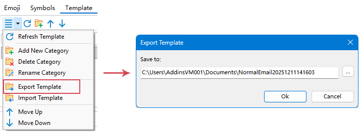 Export Templates