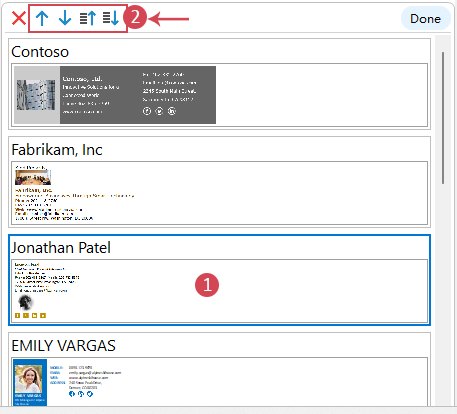 djust Template Order by moving up/ moving down
