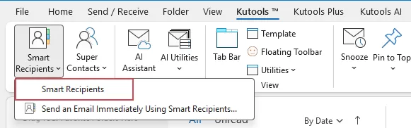 click Smart Recipients