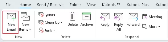 a screenshot showing how to start composing a new message