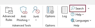 enable the search feature