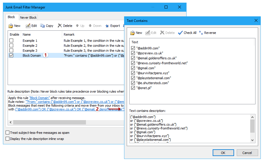 outlook rule from domain outlook rule from domain