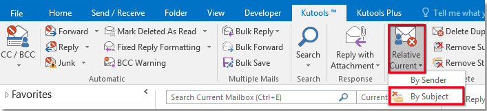 Quickly Delete All Emails With Same Subject In Outlook