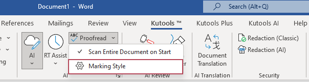 Click Marking Style