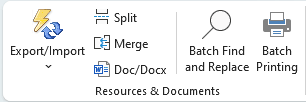 kutools plus tab resources and documents group