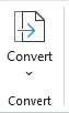 Kutools tab Convert group