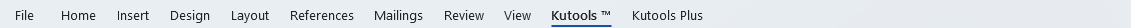 kutools for word 19 kutools tab 