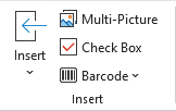 Kutools tab Insert group