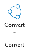Kutools tab Convert group
