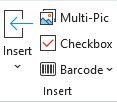 Kutools tab Insert group