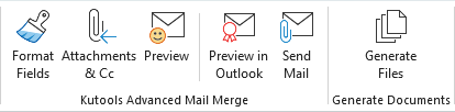 Kutools Advanced Mail Merge tools