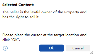 Move To dialog in Kutools for Word