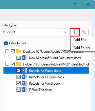 Add files from folder