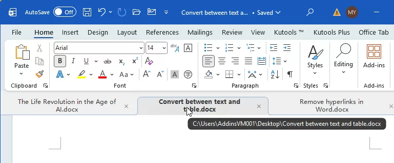 check the file path by putting the mouse to the file tab