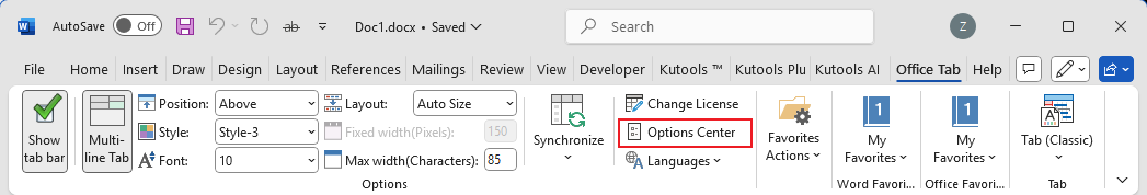 office-tab-options-center
