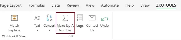 open the make up a number tool