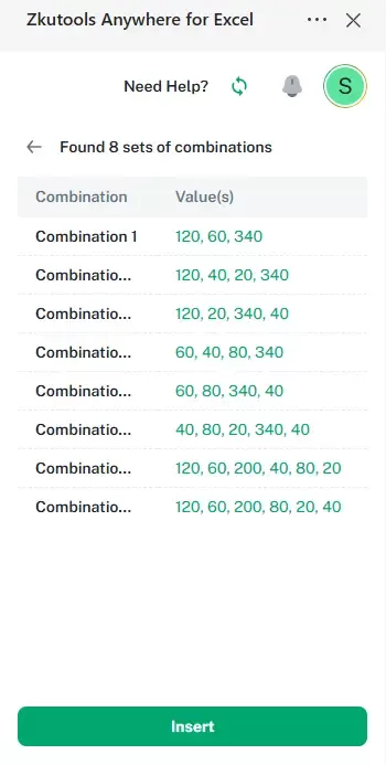 a screenshot showing the search results
