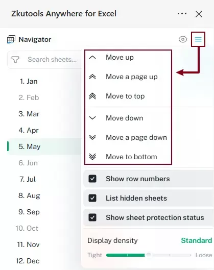a screenshot showing the moving icons
