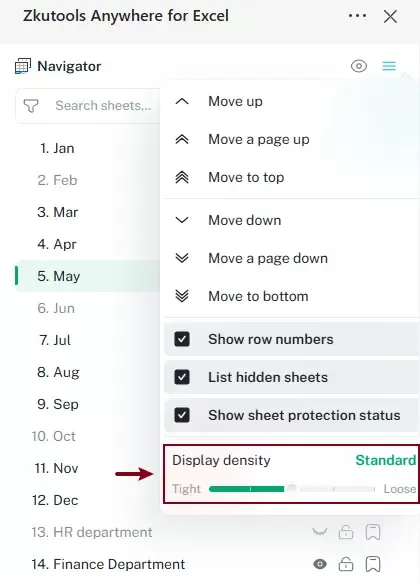 a screenshot of adjusting the display density