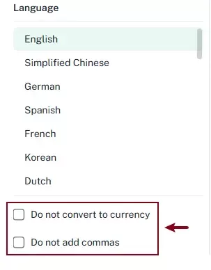 the additional two options