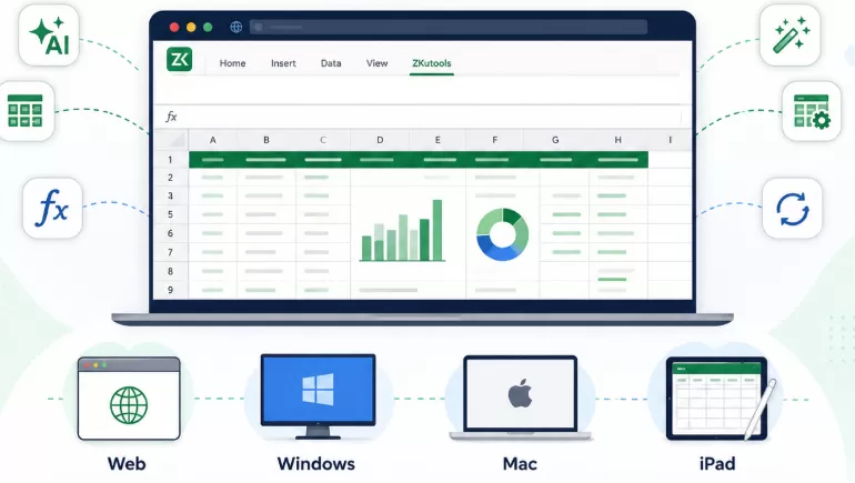 ZKutools Anywhere for Excel